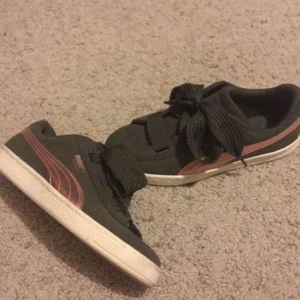 Puma wide lace olive and rose gold 6y Roma